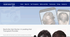 Desktop Screenshot of nashvillehairdoctor.com